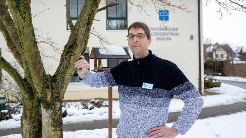 "Wir fahren auf Sicht." Torsten Göbel leitet das Diakonische Altenzentrum im Pirnaer Stadtteil Graupa.