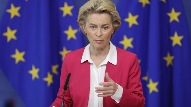EU-Kommissionspräsidentin Ursula von der Leyen bezeichnete die Aufnahme der Beitrittsverhandlungen als "historischen Moment".