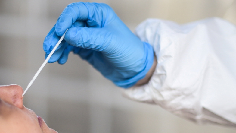 Die ositiven PCR-Tests liegen in Mittelsachsen nach wie vor im einstelligen Bereich.
