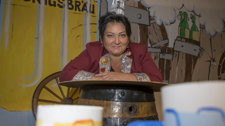 Ilona Beger ist seit zehn Jahren Präsidentin des Wilsdsruffer Karnevalsvereins.