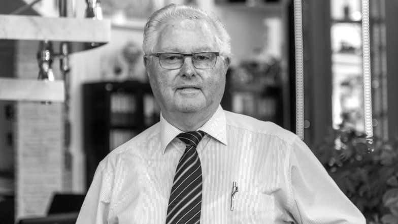 Heinz-Jürgen Preiss-Daimler 2018 in seinem Firmensitz in Wilsdruff. Der Unternehmer ist im Alter von 80 Jahren gestorben.