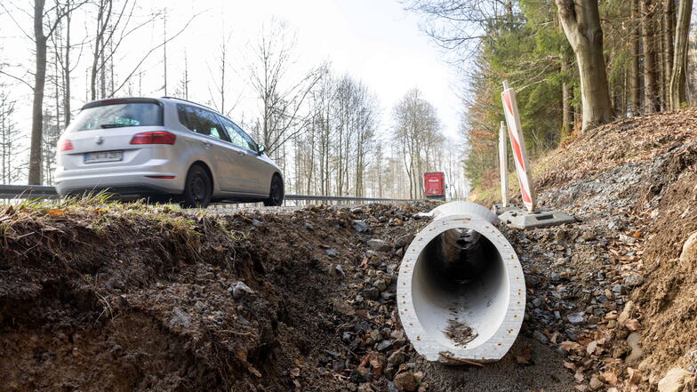 Hochwasserschäden zwischen Sebnitz und Neustadt werden repariert