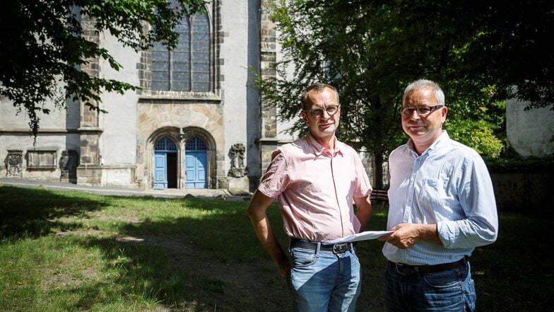 Setzen sich für die Belange von Klingewalde, der Nikolaivorstadt und der Historischen Altstadt ein: Thomas Hain (links) und Hagen Aye.