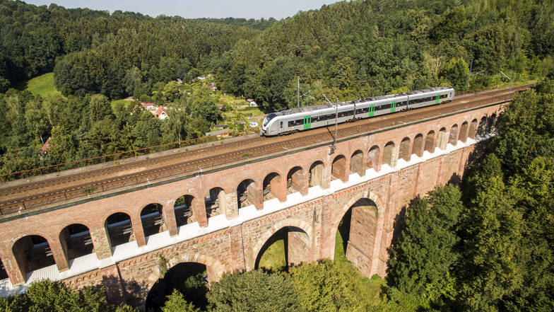 Der Heiligenborner Viadukt ist eine von drei Waldheimer Bahnbrücken. Bekannter ist der Diedenhainer Viadukt. Der „Krumme Hund“, eine Stahlkonstruktion, auf der Kleinbahnstrecke ist die dritte Bahnbrücke.