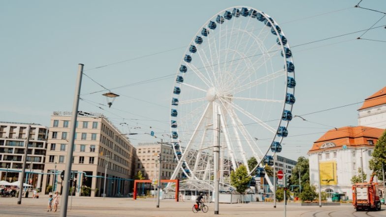 55m Höhe erreichen die Gondeln an der höchsten Position.