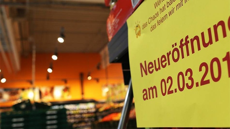Am Montag hat das Chaos ein Ende, das Kaufland im Weixdorfer Hohenbuschcenter wird neu eröffnet.