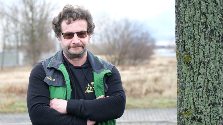 Landwirt Marcel Buschmann ist Organisator der Bauernproteste im Landkreis Meißen.