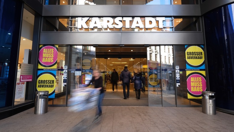 Der Karstadt in Leipzig schließt am Freitagnachmittag für immer seine Türen.