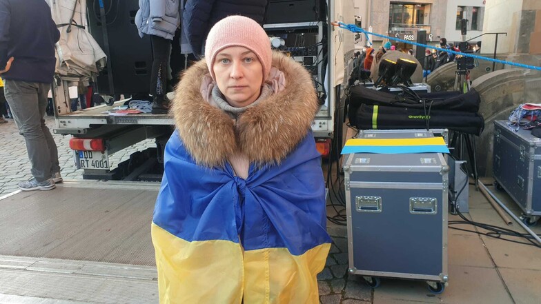 Viktoria Komnik ist am Samstag nach 60 Stunden Autofahrt vom Besuch ihrer Mutter in Kiew zurückgekommen.