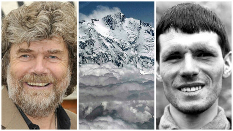Der Nanga Parbat ist der Schauplatz für einen alpinen Streitfall, der vor allem eine Familientragödie ist. Reinhold Messner (links) verlor beim Abstieg hier 1970 seinen Bruder Günther.