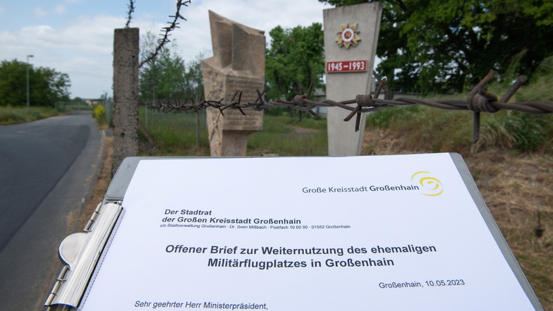 Am Montag versendet: In einem offenen Brief sprechen sich Großenhains Stadträte klar gegen die Errichtung einer Pulverfabrik durch Rheinmetall auf dem ehemaligen Militärflugplatz aus.