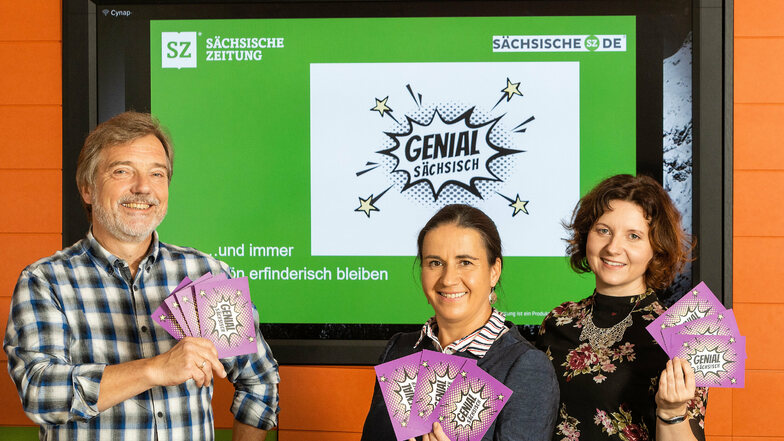 Stephan Schön, Ines Mallek-Klein und Jana Mundus
wurden für Ihre Beiträge der Serie "Genial Sächsisch" ausgezeichnet.