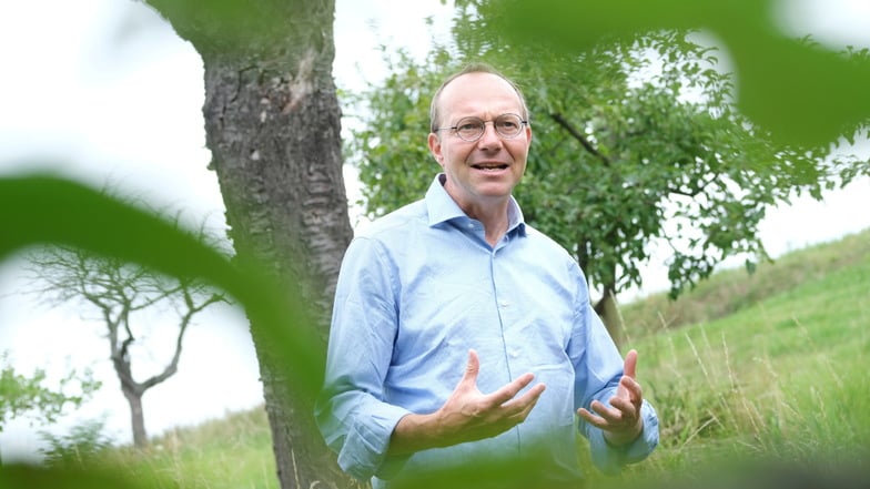 Minister Günther will die Streuobstwiese wieder zu einem präsenteren Bestandteil der sächsischen Landwirtschaft machen.