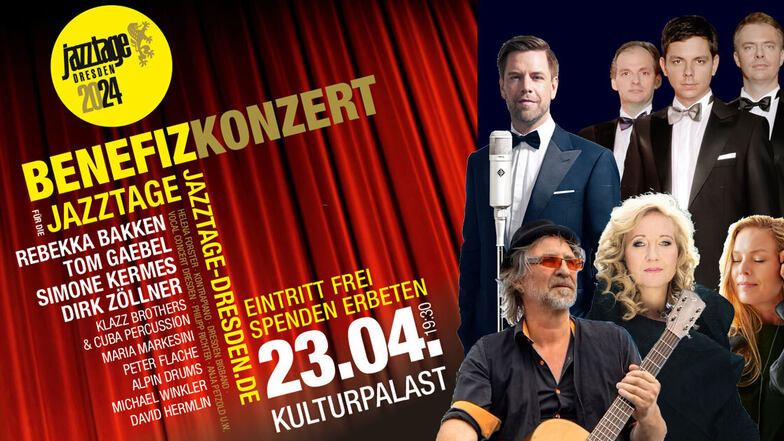 Jazztage Dresden: Kostenfreies Benefizkonzert im Kulturpalast Dresden
