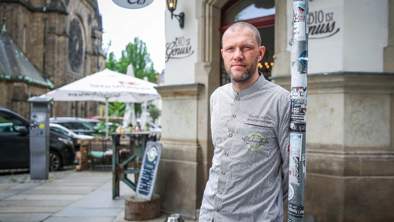 Schweren Herzens gibt Martin Heller das Café Kuchenglocke in der Neustadt nach sieben Jahren auf. "Es fällt schwer, sich zu verabschieden", sagt er.