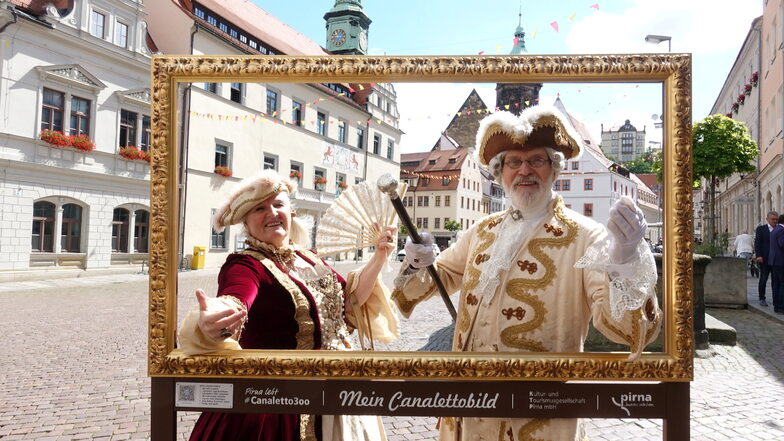 Hofstaat, Prunk-Boote, Barock-Gewimmel: So feiert Pirna das Canaletto-Malerfest
