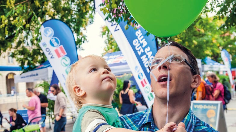 Der VVO bietet zum Stadtfest eine kleine Familienoase zum Entspannen.