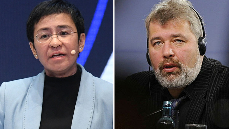 Die Journalisten Maria Ressa und Dmitri Muratow werden mit dem Friedensnobelpreis ausgezeichnet.