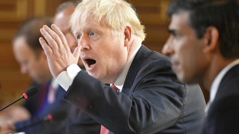 Boris Johnson (M), Premierminister von Großbritannien