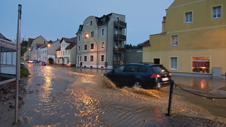 Am 9. Juni vergangenen Jahres standen nach heftigen Regenfällen die Leipziger Straße die Sankt-Georgen-Straße und die Dresdner Straße unter Wasser.