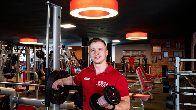 Johannes Jentzsch, Studioleiter der Fitness Arena in Döbeln, hat mehr als tausend Kunden gelistet. Einige von ihnen trainieren jetzt auch nachts.