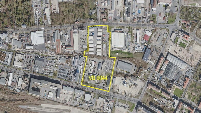 Ein Luftbild auf das Areal vom Globus-Markt, der an zwischen Hamburger und Bremer Straße gebaut werden soll.