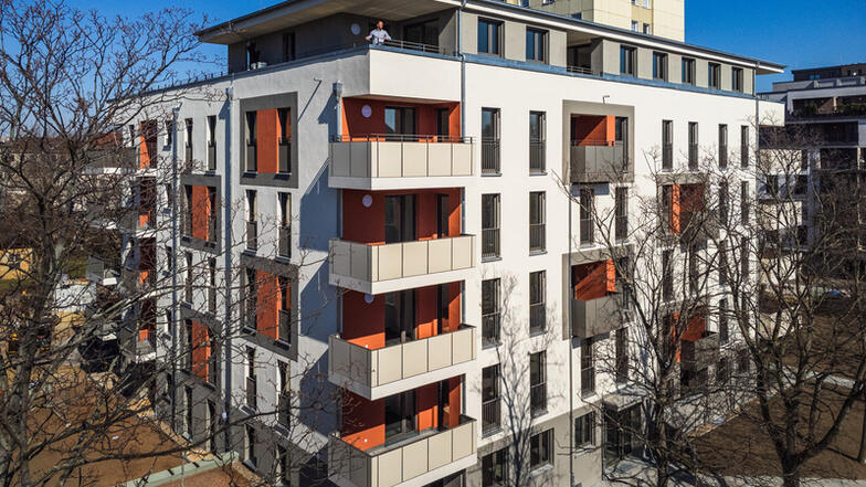 Vonovia stellt neues Wohnhaus im Dresdner Zentrum fertig