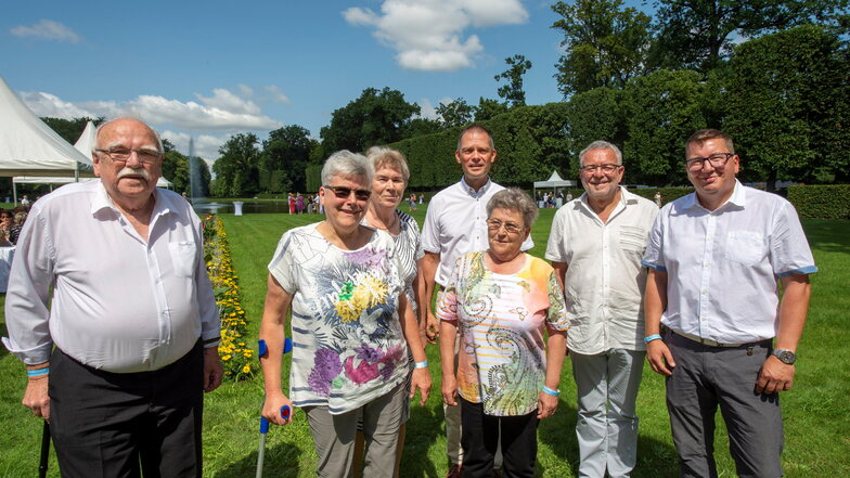 Das waren die Ehrenpreisträger 2021, ausgezeichnet beim Sommerfest des Landrates im Barockgarten Zabeltitz.