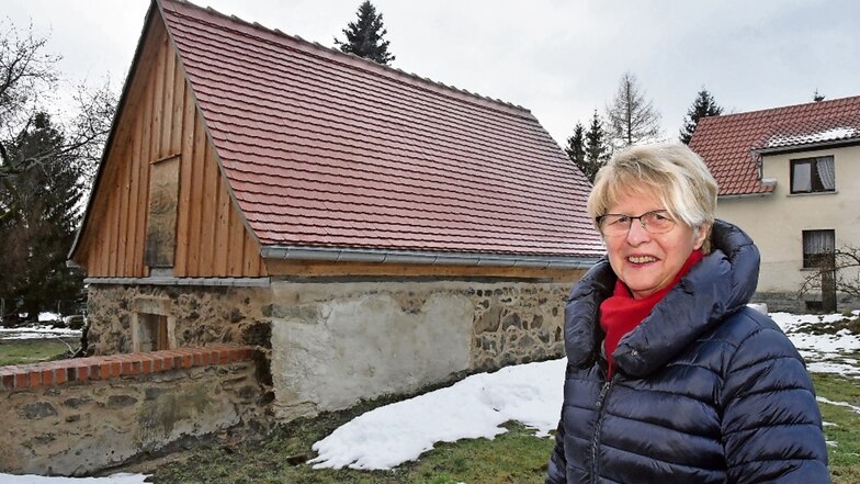 Hunderte Arbeitsstunden haben Martina Herrmann und die anderen Mitglieder vom Festverein Polenz in den Ausbau des Gesindehauses gesteckt. Das Milchhaus wurde von den Ehrenamtlichen bereits in Eigenarbeit vollständig saniert.