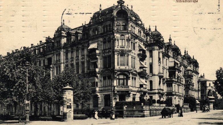 Auf der einstigen Ecke Johann-Georgen-Allee / Albertstraße stand das repräsentative Wohnhaus der Familie.