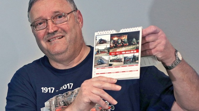 In einem Kalender stieß Roland Georgi auf die Dampflok BR58-311.