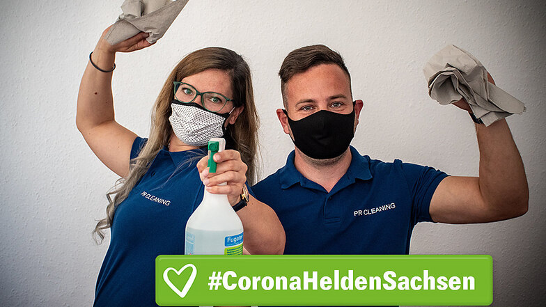 Desinfektionsmittel sind immer dabei, wenn sich Nicole und Patrick Reiche auf den Weg zur Arbeit machen. Die ist mehr geworden, seit es Corona-Hygienevorschriften gibt. Und es gibt neue Hürden.