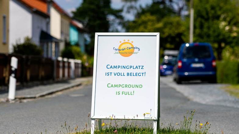 Der Gohrischer Campingplatz am Sonnabend: So sieht es derzeit vielerorts aus.