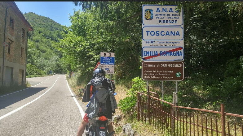 Der Weg führte unter anderem durch Italien.