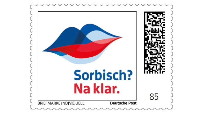 Die Erstauflage der "Sorbisch? Na klar."-Briefmarke wurde auf dem 117. deutschlandweiten Kongress der Philatelisten im September 2023 in Bautzen vorgestellt.