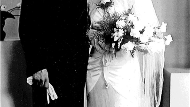 Das Hochzeitsfoto von Jan und Corrie Deremaux ist eines der wenigen erhaltenen Bilddokumente.