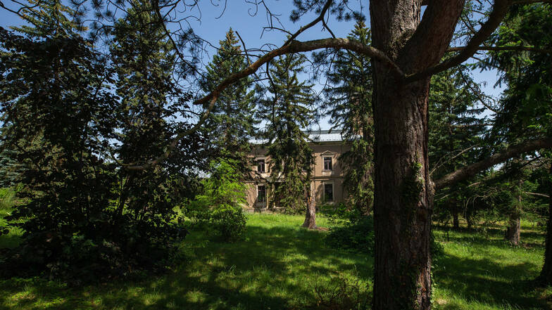 Verwunschen liegt die Villa Lützow inmitten eines großen Parks an der Pechhüttenstraße in Heidenau.