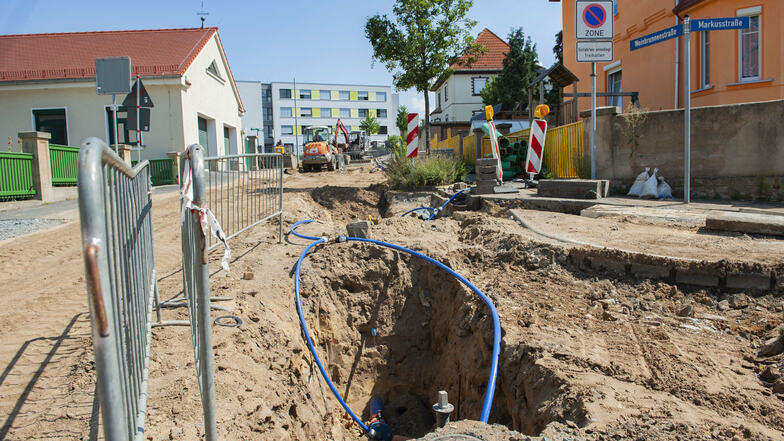 Auf der Markus- und Weinbrunnenstraße sind die Kanalarbeiten im Sommer über die Bühne gegangen. Nächste Baustelle ist die Schlosswiesenstraße.