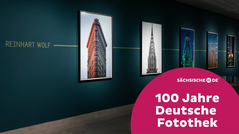 Blick in die neue Ausstellung "#Bunt" der Deutschen Fotothek mit den New-York-Fotografien von Reinhart Wolf.