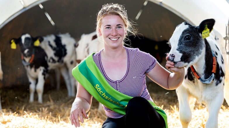 Am liebsten ist sie bei den Kälbern. Vanessa Graf hat ihre Ausbildung zur Tierwirtin bei der Agrofarm Göda mit Bestnoten beendet - und ist nun Sachsens Milchprinzessin.