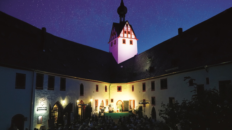 Für die Erneuerung der Außenbeleuchtung erhält Das Schloss Rochsburg Fördergeld vom Kulturkonvent.