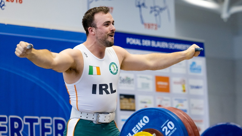 Der Ire Sean Brown stellte einen neuen Landesrekord auf und freute sich.