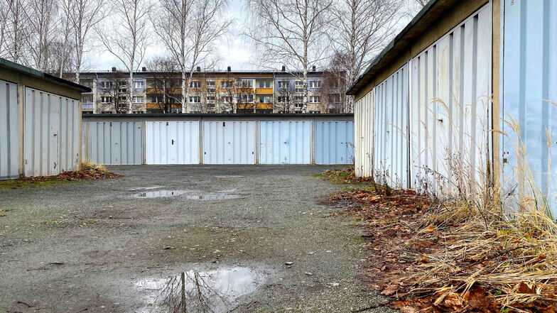 Der Garagenkomplex in der Friesenstraße Zittau hat künftig nur noch einen Eigentümer: Die Wohnungsgenossenschaft Zittau.