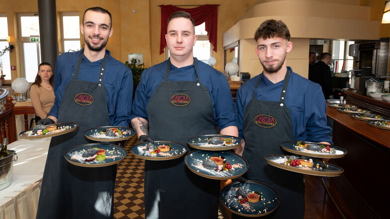 Kochsternstunden in Dresden: Das Menü der Carolaschlösschen-Azubis