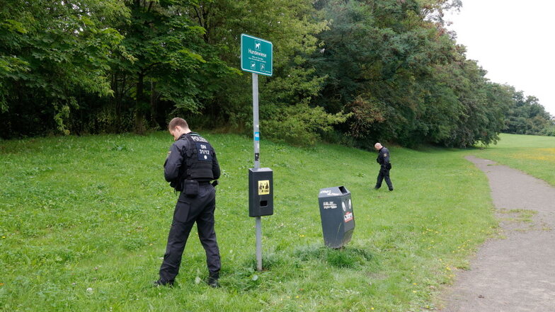 Vor zwei Wochen waren auf dem Areal in Chemnitz zahlreiche Polizisten im Einsatz. Nach langer Suche wurden nun die Finger gefunden.