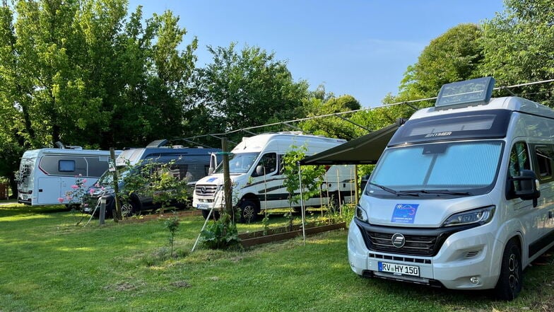 Reisemobile auf
einem Campingplatz in Norditalien: Kastenwagen sind derzeit am populärsten.