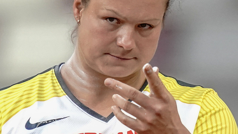 Respekt von der Olympiasiegerin: Christina Schwanitz, hier bei der Qualifikation während der WM in Doha Anfang Oktober 2019.