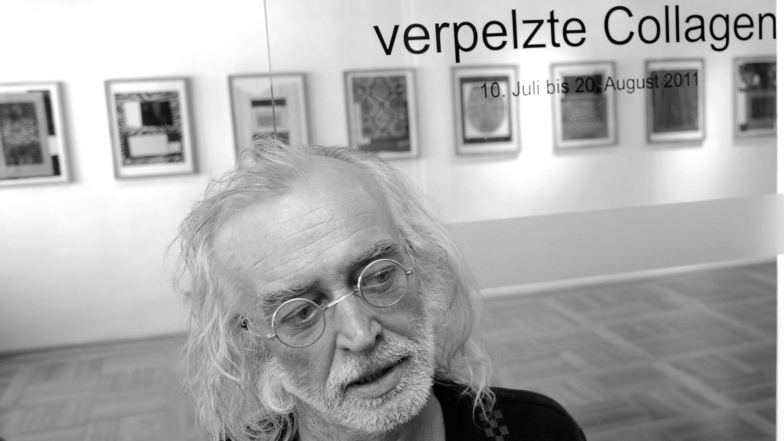 Lutz Fleischer bei einer Ausstellung 2011 in Meißen.