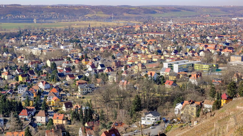 Blick auf Radebeul: Der Flächennutzungsplan weist Wohnquartiere und Gewerbestandorte aus.