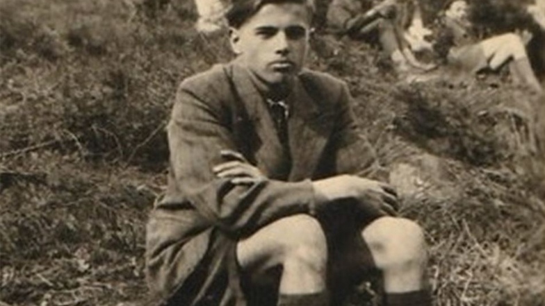 Karl Pohl bei einem Klassenausflug Anfang der 1950er-Jahre.